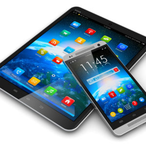 Tablet touchscreen & smartphone 